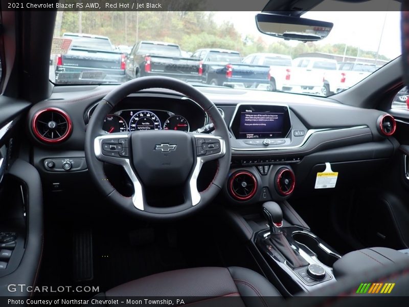 Red Hot / Jet Black 2021 Chevrolet Blazer RS AWD