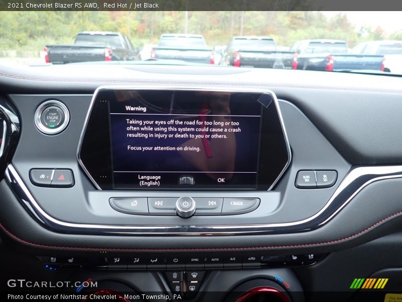 Red Hot / Jet Black 2021 Chevrolet Blazer RS AWD