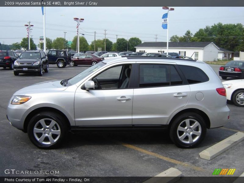 Bright Silver / Gray 2009 Hyundai Santa Fe SE 4WD