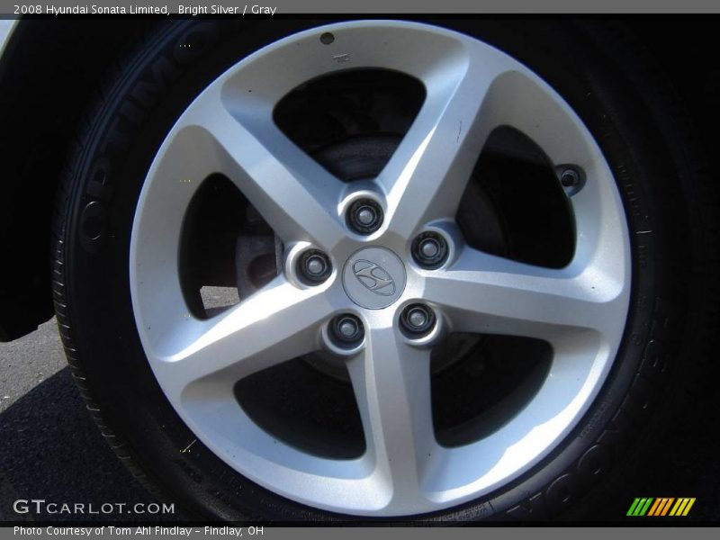 Bright Silver / Gray 2008 Hyundai Sonata Limited