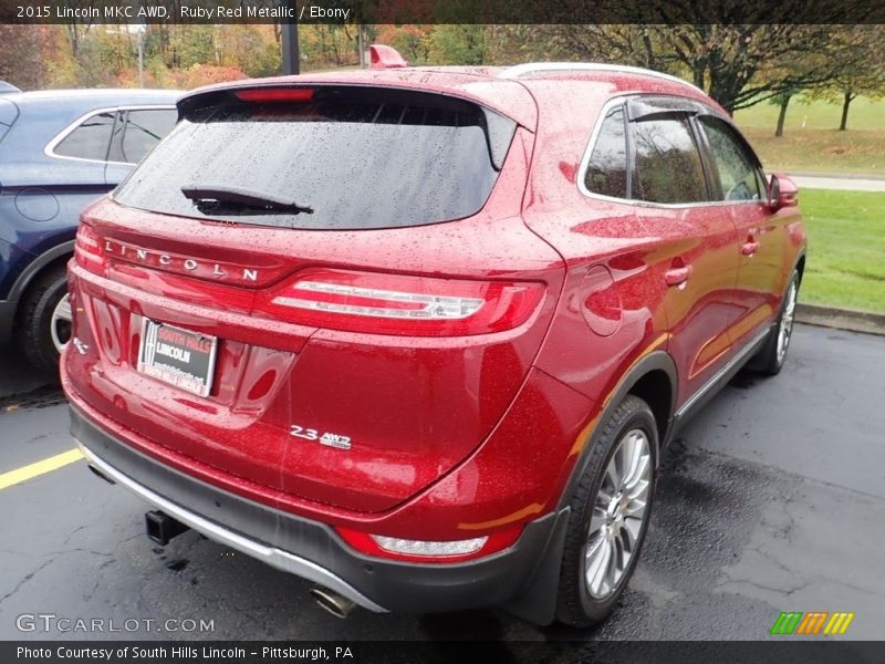 Ruby Red Metallic / Ebony 2015 Lincoln MKC AWD