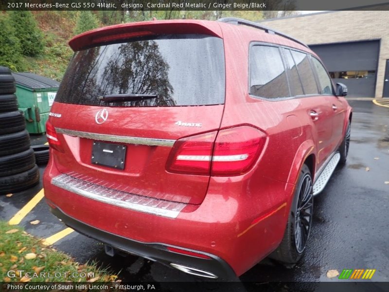 designo  Cardinal Red Metallic / Ginger Beige/Black 2017 Mercedes-Benz GLS 550 4Matic