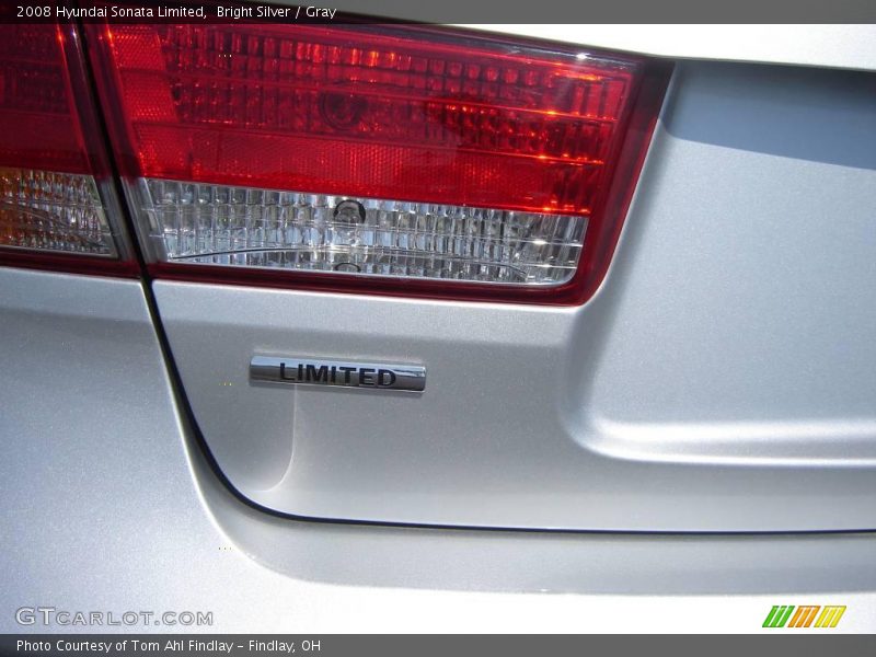 Bright Silver / Gray 2008 Hyundai Sonata Limited