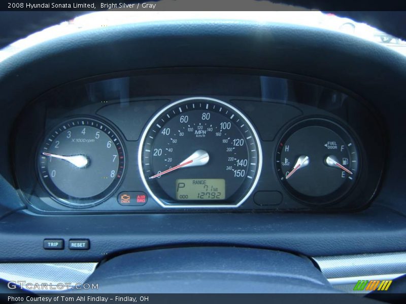 Bright Silver / Gray 2008 Hyundai Sonata Limited
