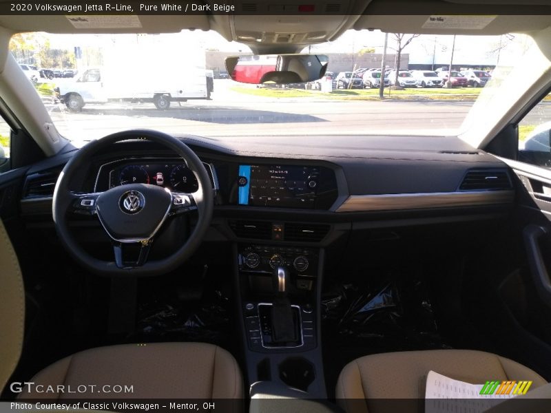 Pure White / Dark Beige 2020 Volkswagen Jetta R-Line