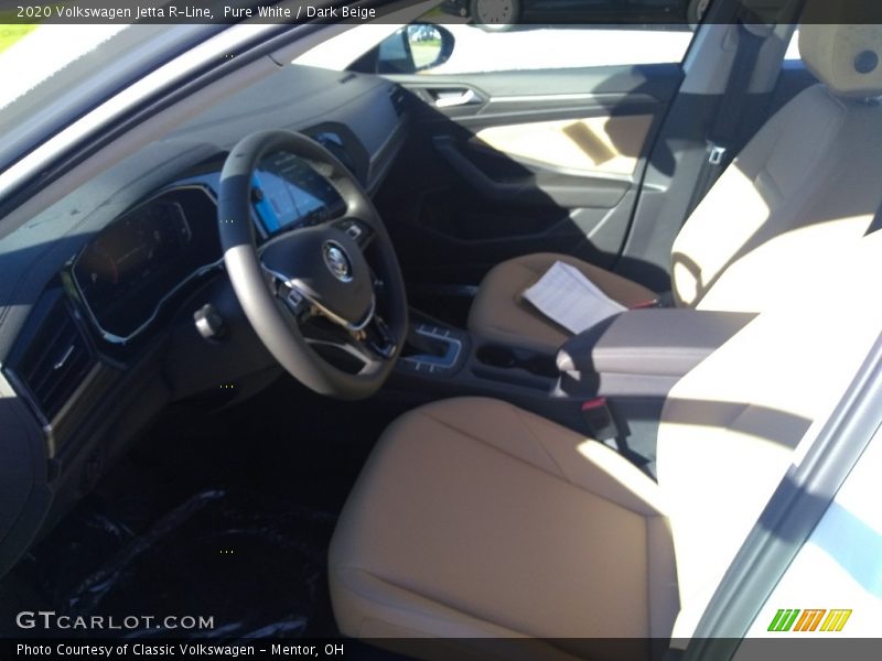 Pure White / Dark Beige 2020 Volkswagen Jetta R-Line