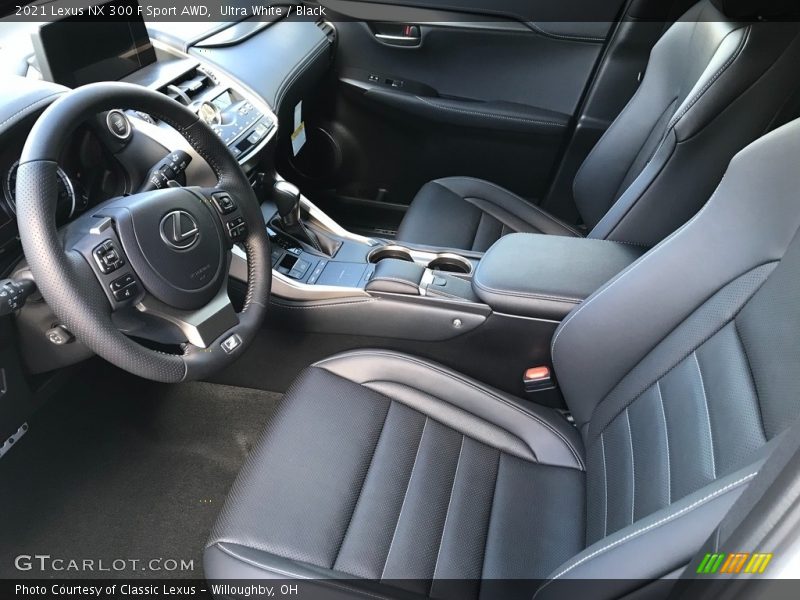 Front Seat of 2021 NX 300 F Sport AWD