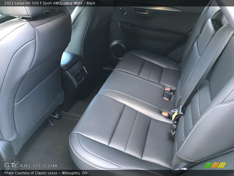 Rear Seat of 2021 NX 300 F Sport AWD