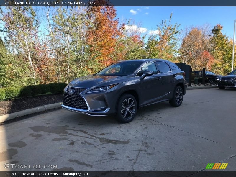 Nebula Gray Pearl / Black 2021 Lexus RX 350 AWD