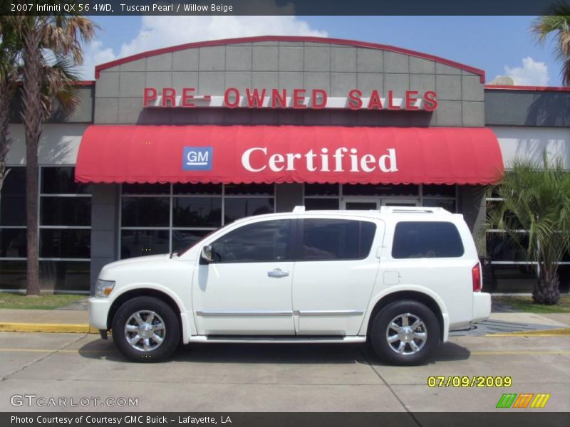 Tuscan Pearl / Willow Beige 2007 Infiniti QX 56 4WD