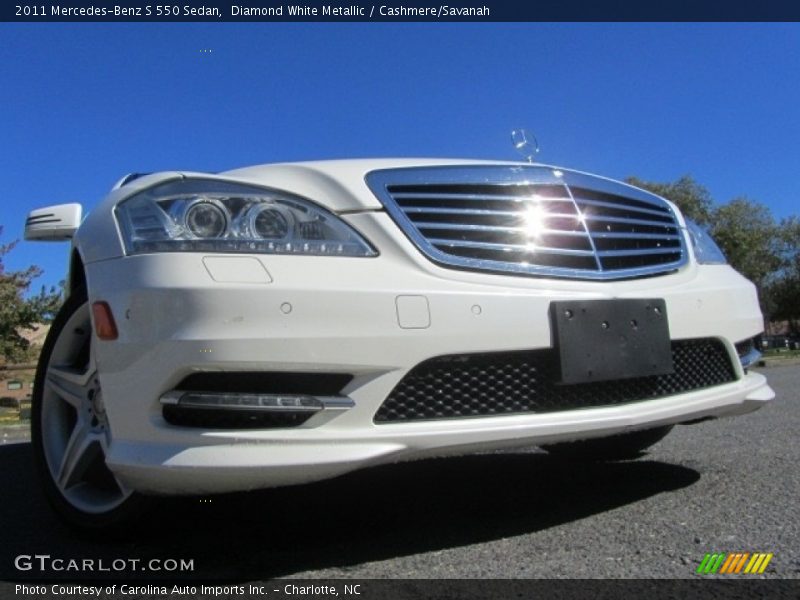 Diamond White Metallic / Cashmere/Savanah 2011 Mercedes-Benz S 550 Sedan