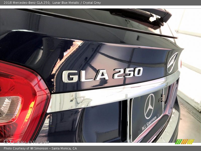 Lunar Blue Metallic / Crystal Grey 2018 Mercedes-Benz GLA 250