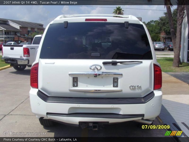Tuscan Pearl / Willow Beige 2007 Infiniti QX 56 4WD