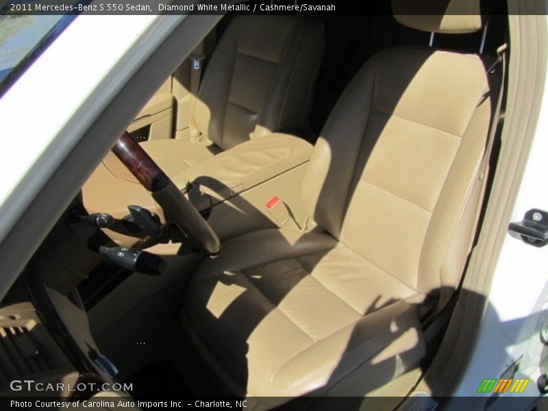Diamond White Metallic / Cashmere/Savanah 2011 Mercedes-Benz S 550 Sedan