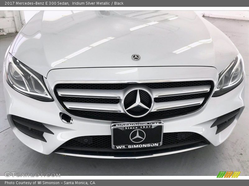 Iridium Silver Metallic / Black 2017 Mercedes-Benz E 300 Sedan
