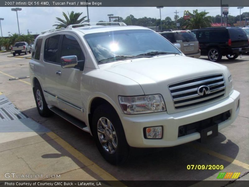 Tuscan Pearl / Willow Beige 2007 Infiniti QX 56 4WD
