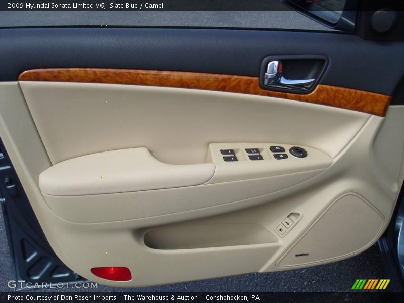 Slate Blue / Camel 2009 Hyundai Sonata Limited V6