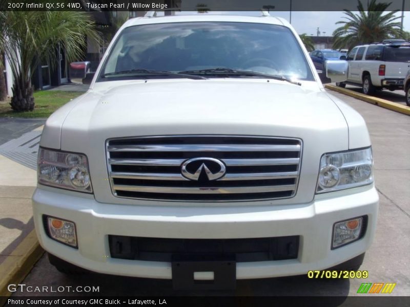 Tuscan Pearl / Willow Beige 2007 Infiniti QX 56 4WD