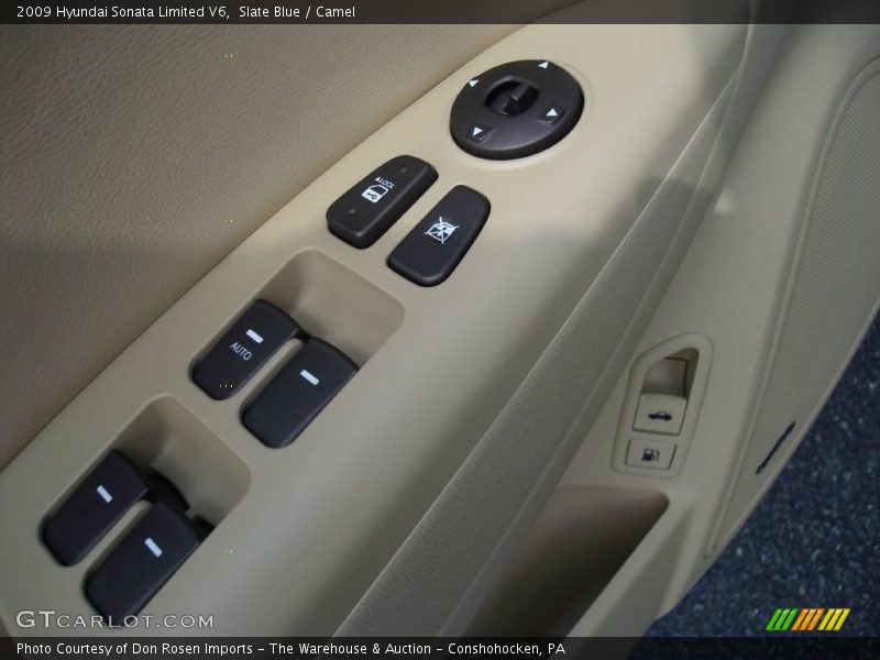 Slate Blue / Camel 2009 Hyundai Sonata Limited V6