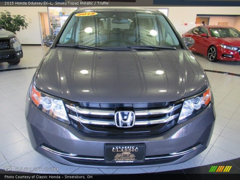 Smoky Topaz Metallic / Truffle 2015 Honda Odyssey EX-L