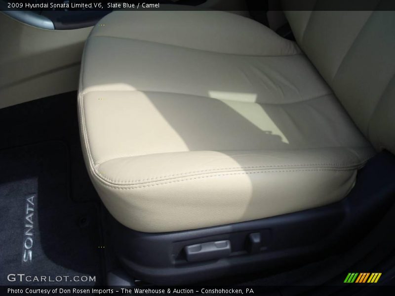 Slate Blue / Camel 2009 Hyundai Sonata Limited V6