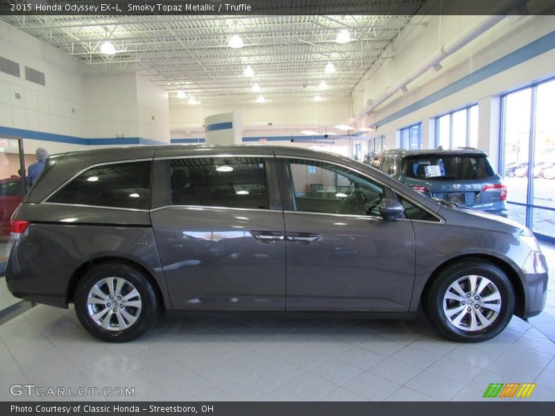 Smoky Topaz Metallic / Truffle 2015 Honda Odyssey EX-L