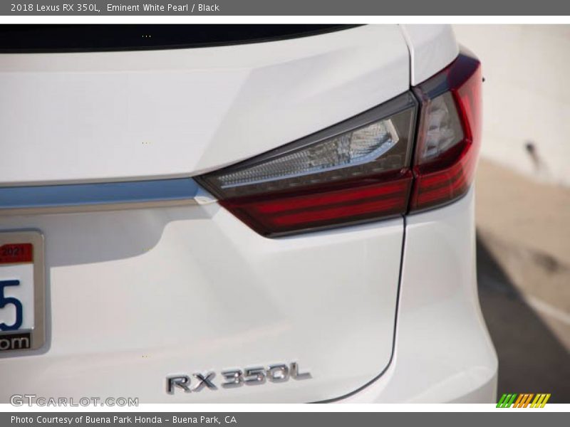 Eminent White Pearl / Black 2018 Lexus RX 350L