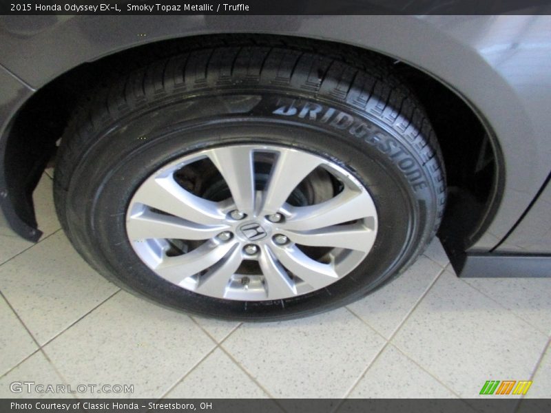 Smoky Topaz Metallic / Truffle 2015 Honda Odyssey EX-L
