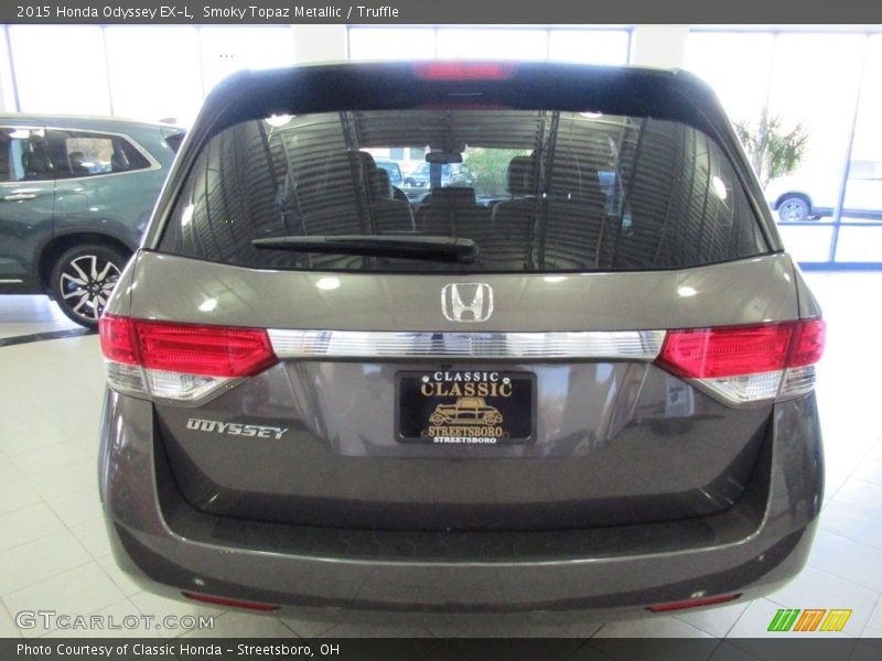 Smoky Topaz Metallic / Truffle 2015 Honda Odyssey EX-L