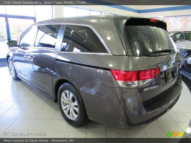 Smoky Topaz Metallic / Truffle 2015 Honda Odyssey EX-L