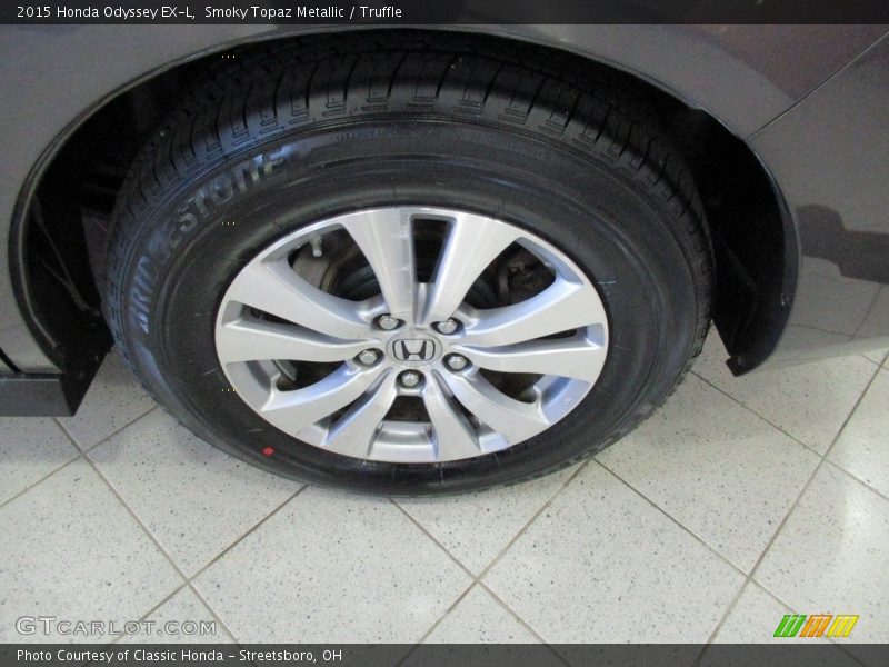 Smoky Topaz Metallic / Truffle 2015 Honda Odyssey EX-L