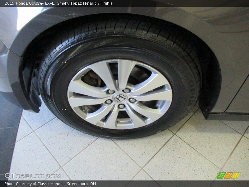 Smoky Topaz Metallic / Truffle 2015 Honda Odyssey EX-L