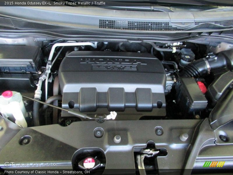 Smoky Topaz Metallic / Truffle 2015 Honda Odyssey EX-L