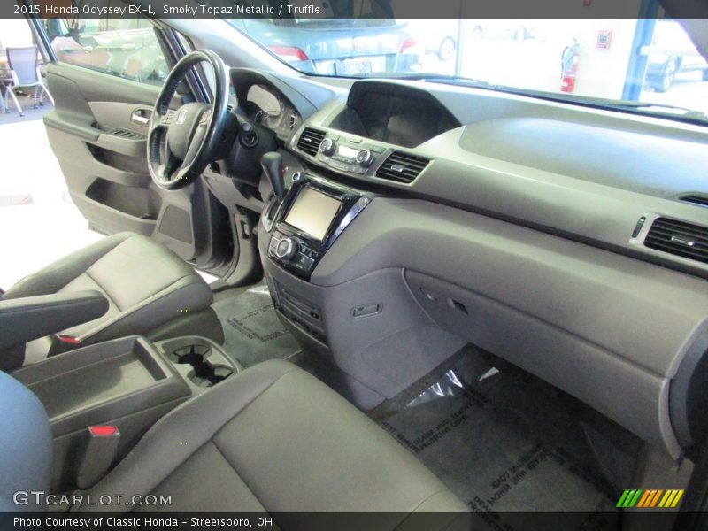 Smoky Topaz Metallic / Truffle 2015 Honda Odyssey EX-L