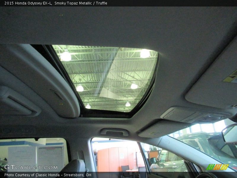 Smoky Topaz Metallic / Truffle 2015 Honda Odyssey EX-L
