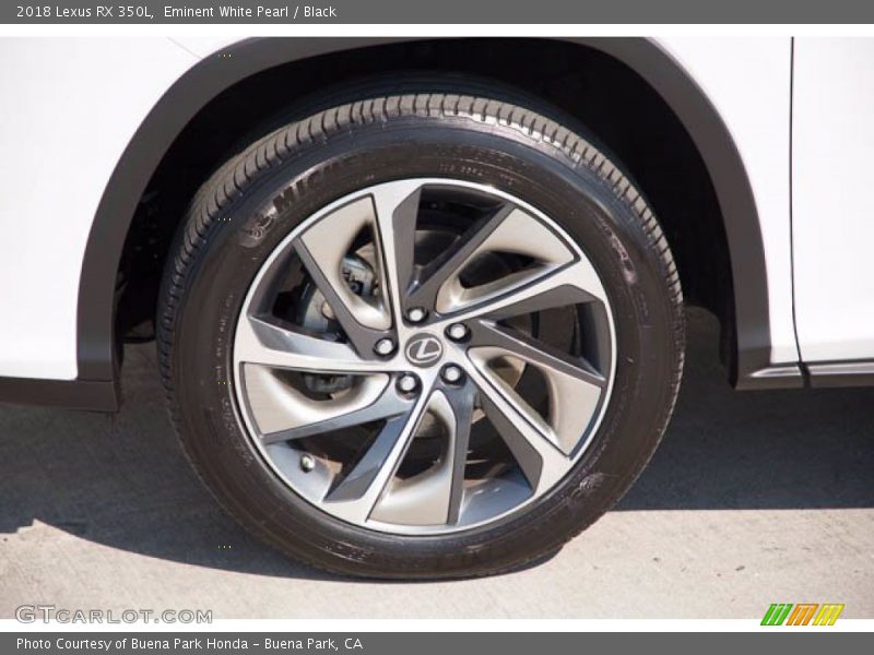 Eminent White Pearl / Black 2018 Lexus RX 350L