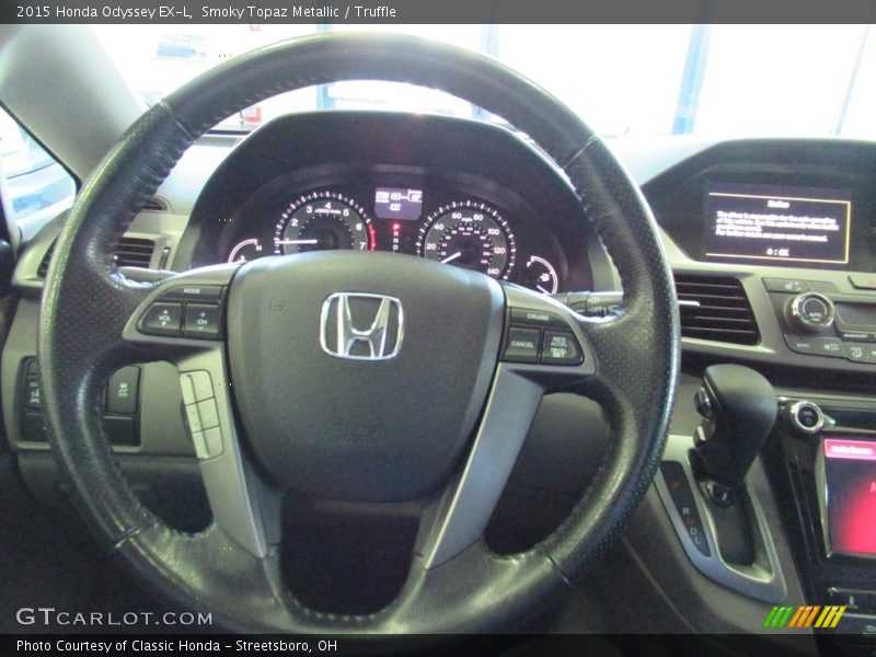 Smoky Topaz Metallic / Truffle 2015 Honda Odyssey EX-L