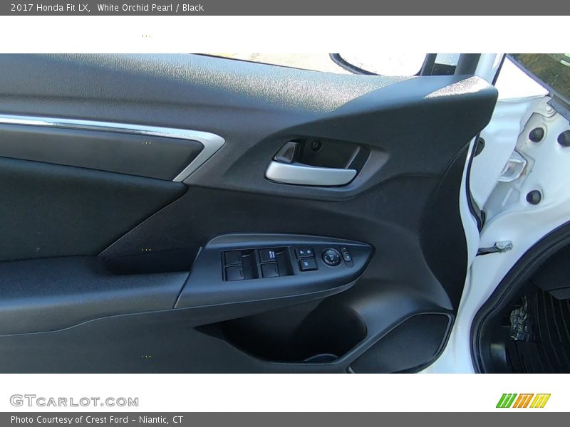 White Orchid Pearl / Black 2017 Honda Fit LX