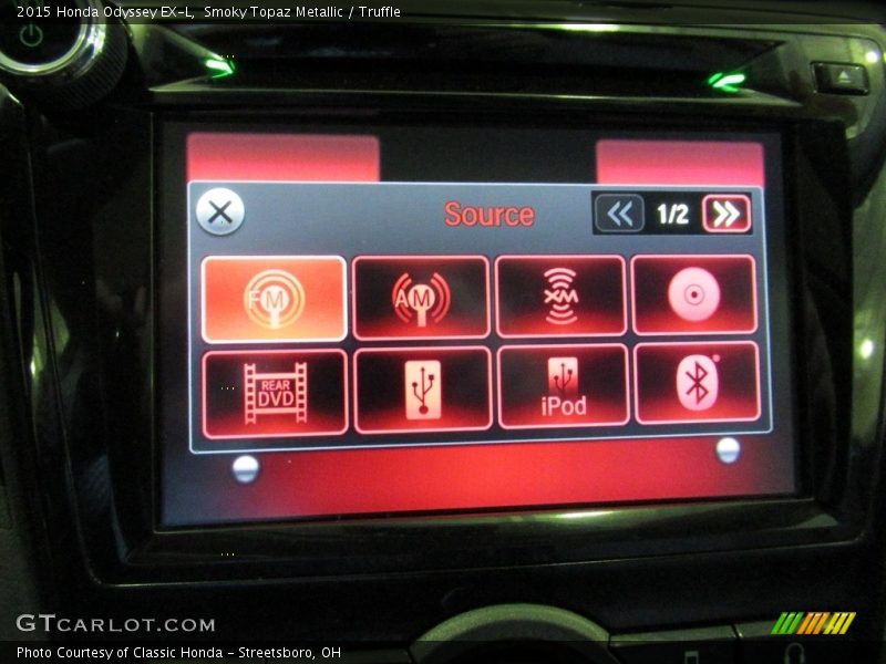 Smoky Topaz Metallic / Truffle 2015 Honda Odyssey EX-L