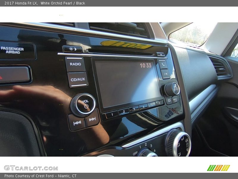White Orchid Pearl / Black 2017 Honda Fit LX