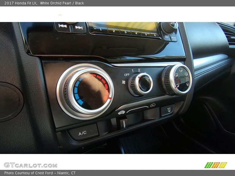 White Orchid Pearl / Black 2017 Honda Fit LX