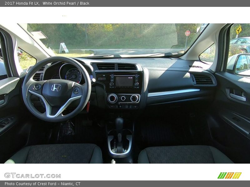 White Orchid Pearl / Black 2017 Honda Fit LX