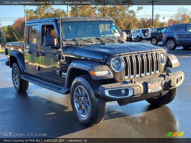 Black / Black/Dark Saddle 2021 Jeep Gladiator Overland 4x4