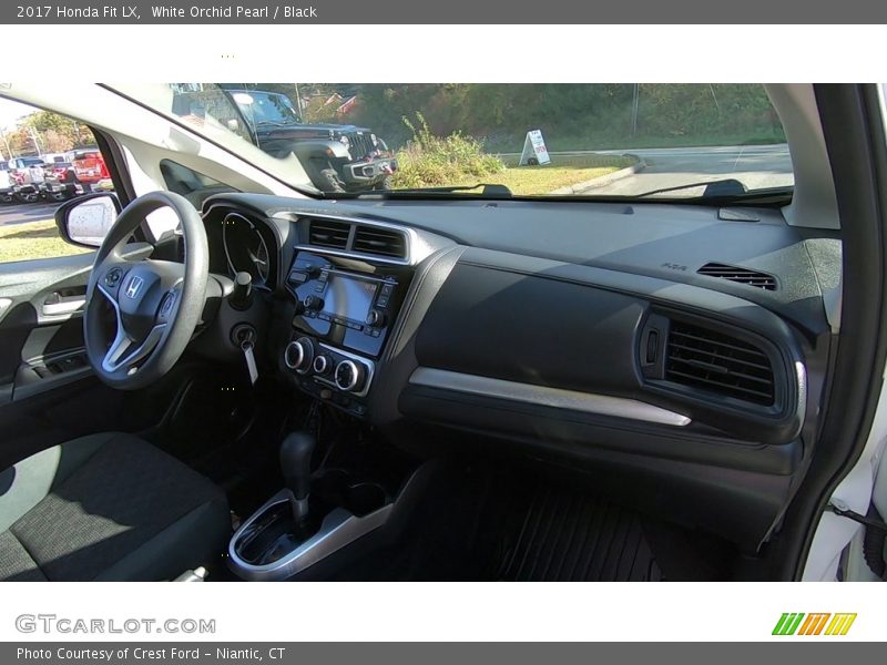 White Orchid Pearl / Black 2017 Honda Fit LX