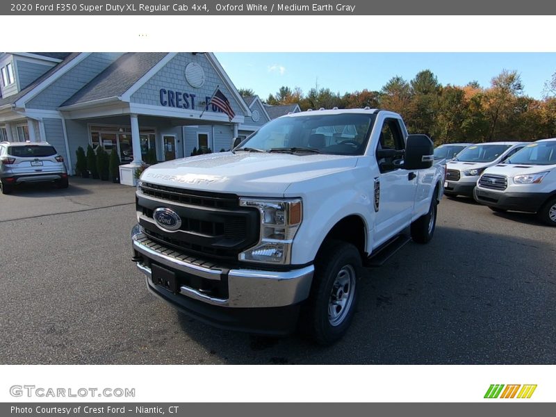 Oxford White / Medium Earth Gray 2020 Ford F350 Super Duty XL Regular Cab 4x4