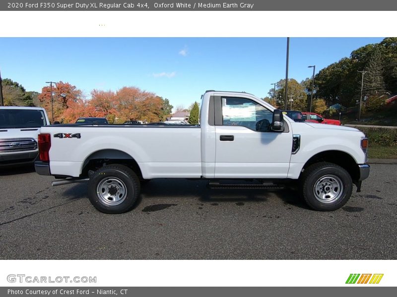 Oxford White / Medium Earth Gray 2020 Ford F350 Super Duty XL Regular Cab 4x4