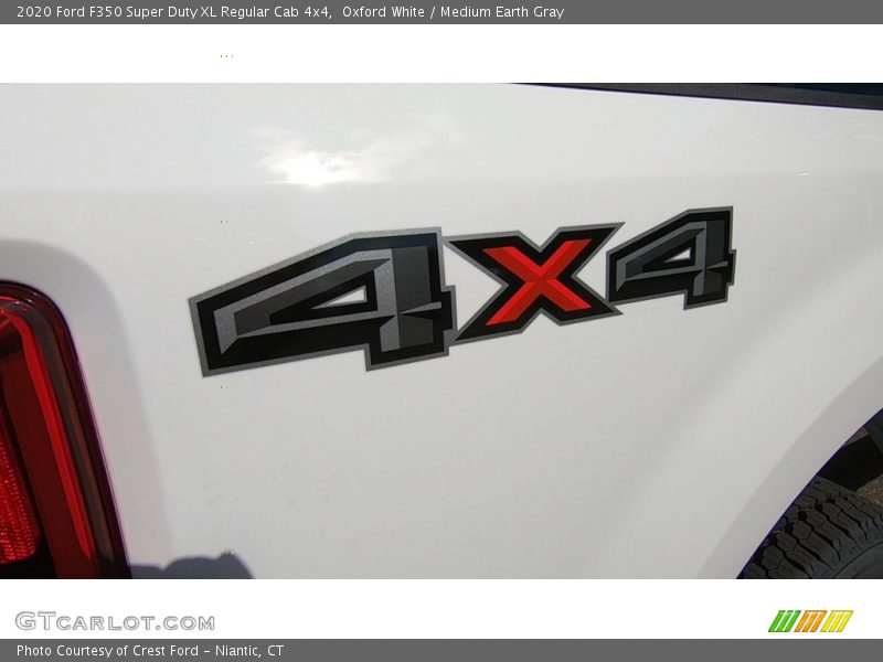 Oxford White / Medium Earth Gray 2020 Ford F350 Super Duty XL Regular Cab 4x4
