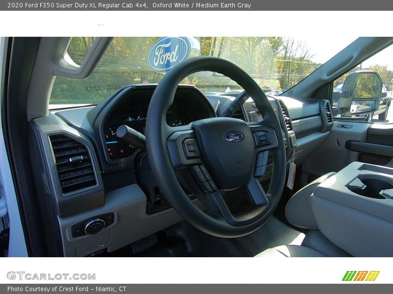 Oxford White / Medium Earth Gray 2020 Ford F350 Super Duty XL Regular Cab 4x4