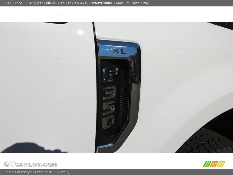 Oxford White / Medium Earth Gray 2020 Ford F350 Super Duty XL Regular Cab 4x4