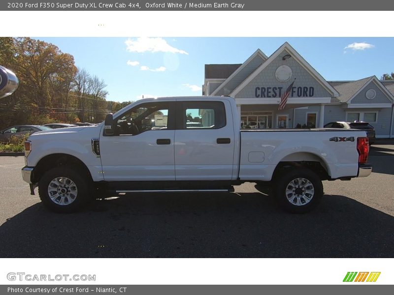 Oxford White / Medium Earth Gray 2020 Ford F350 Super Duty XL Crew Cab 4x4